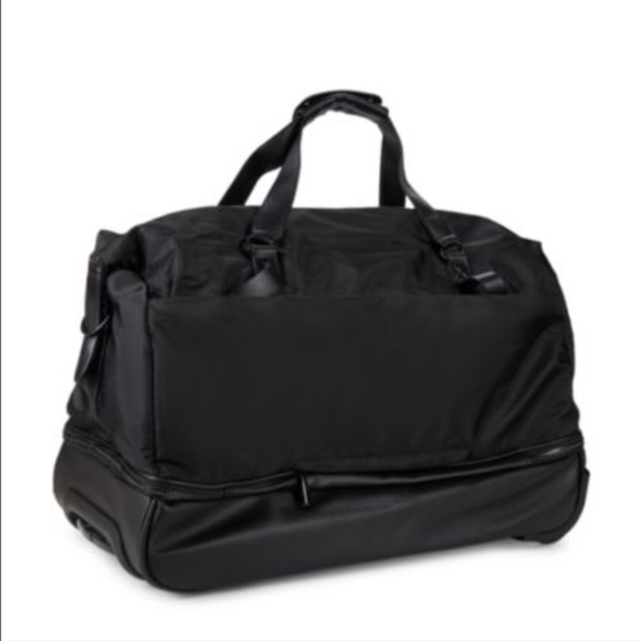 Roberto Cavalli Class Rolling Duffel - Separate shoe area Studded Bottom Nwt ❤️ - Picture 10 of 11